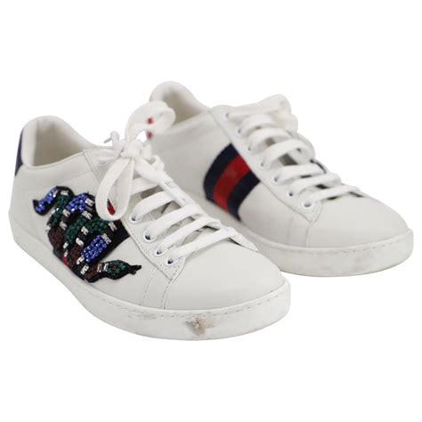 scarpe gucci ace serpente|Gucci ace tennis shoes.